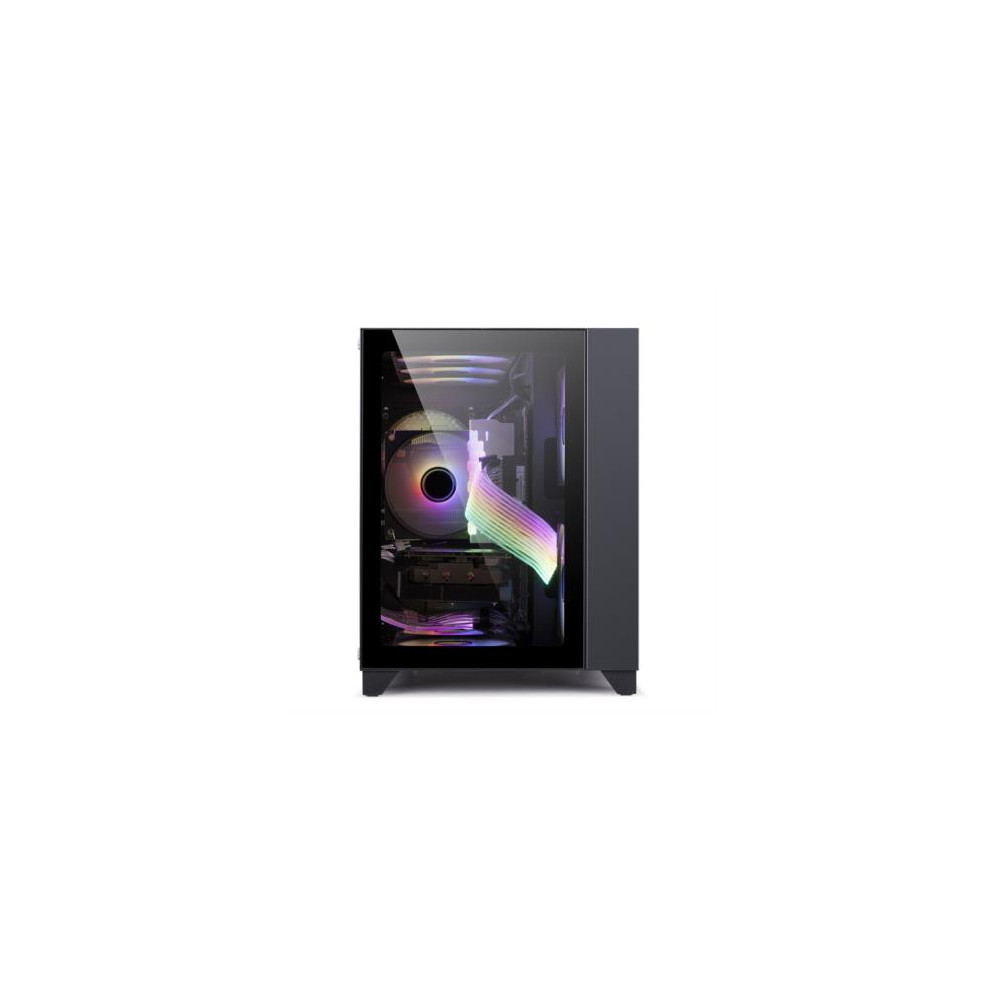 Gabinete Game Factor CSG570 mATX Fishtank Doble Cristal Templado USB 2.0/3.0 120mm Color Negro [ CSG570 ]