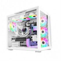 Gabinete Game Factor CSG700 ATX Fishtank Panel Lateral Vidrio Templado USB 2.0/3.0 Color Blanco [ CSG700 ]