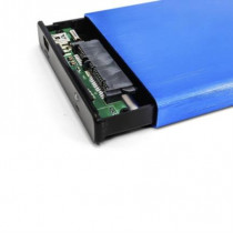 Enclosure Gabinete Vorago HDD-102 para SSD/HDD 2.5" SATA USB 2.0 Color Azul [ AC-475885-2 ]