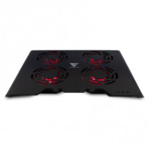 Base Enfriadora Game Factor CPG400 Laptop 4 Ventiladores RGB Aluminio USB Color Negro [ CPG400 ]