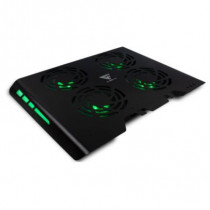 Base Enfriadora Game Factor CPG400 Laptop 4 Ventiladores RGB Aluminio USB Color Negro [ CPG400 ]