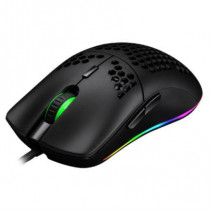 Mouse Game Factor MOG601 Ultralight RGB Sensor PMW3389 16000 dpi 7 Botones Clic Lser Color Negro [ MOG601-BK ]