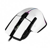 Mouse Game Factor MOG602 Click Lser Pixart 3370 19000 dpi 8 Botones Iluminacin RGB Color Blanco [ MOG602-WH ]