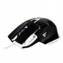 Mouse Game Factor MOG602 Click Lser Pixart 3370 19000 dpi 8 Botones Iluminacin RGB Color Negro [ MOG602-BK ]