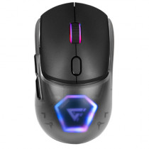 MOUSE GAME FACTOR MOW700 CARCASAS INTERCAMBIABLES 2.4G+BT PIXART 3395 26.000 DPI RGB NEGRO [ MOW700-BK ]