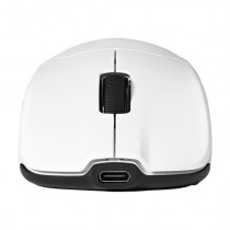 MOUSE GAME FACTOR MOW800 INALAMBRICO WIRELESS 2.4G BT PIXART 3395 26.000 DPI 4K HZ BASE RGB ULTRALIG [ MOW800-WH ]