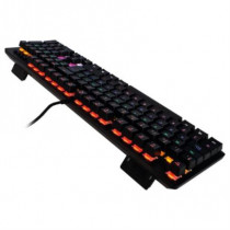 Teclado Mecnico Game Factor KBG400-BL Rainbow Switch Azul USB Color Negro [ KBG400-BL ]