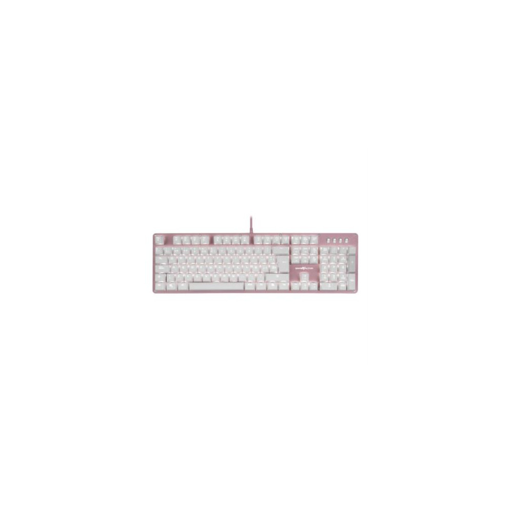 Teclado Mecnico Game Factor KBG400 Retroiluminado Switch Azul USB Rosa [ KBG400-PK-BL ]