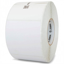 Etiqueta Papel Zebra 4"x4" TT Recubierto Adhesivo Permanente Ncleo de 3" 1500/Rollo 4/Caja [ 10021230 ]