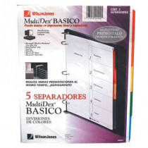 SEPARADOR ACCO MULTIDEX BASIC C/5 CARTA P5919 [ P5919 ]