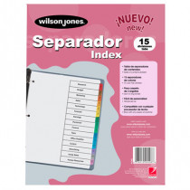 SEPARADOR WILSON JONES 15 DIVISIONES ECONOMICO [ P1365 ]