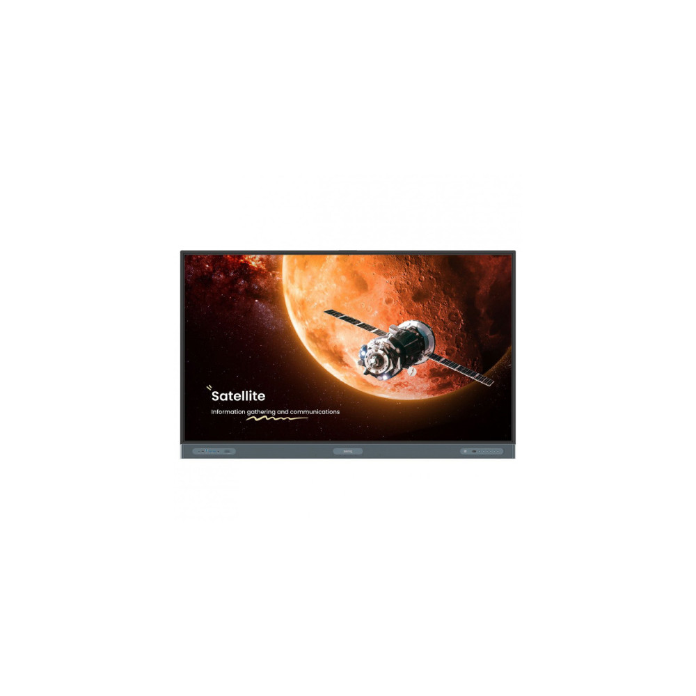 Pantalla BenQ RP6504 Interactiva IR Anti-Germenes 75" 4K UHD 3840x2160 50 Puntos Touch Android 13 6  [ RP6504 ]