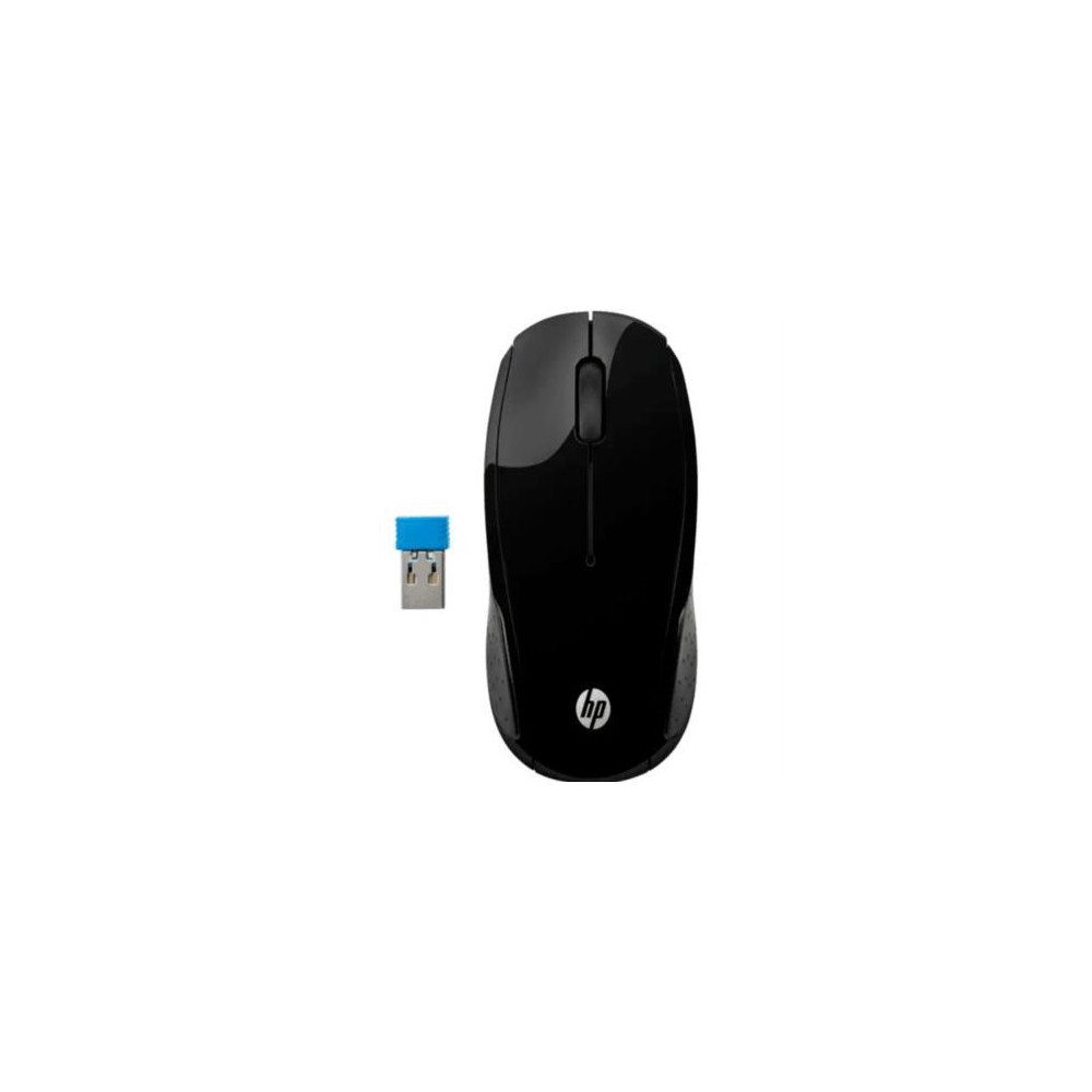 Mouse HP 200 Inalmbrico Can/Eng USB Color Negro [ X6W31A6ABL ]