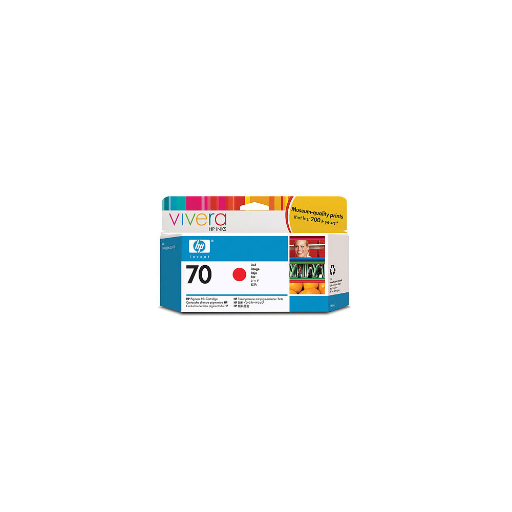 TINTA HP LF 70 ROJO DESIGNJET Z3100 130ML [ C9456A ]