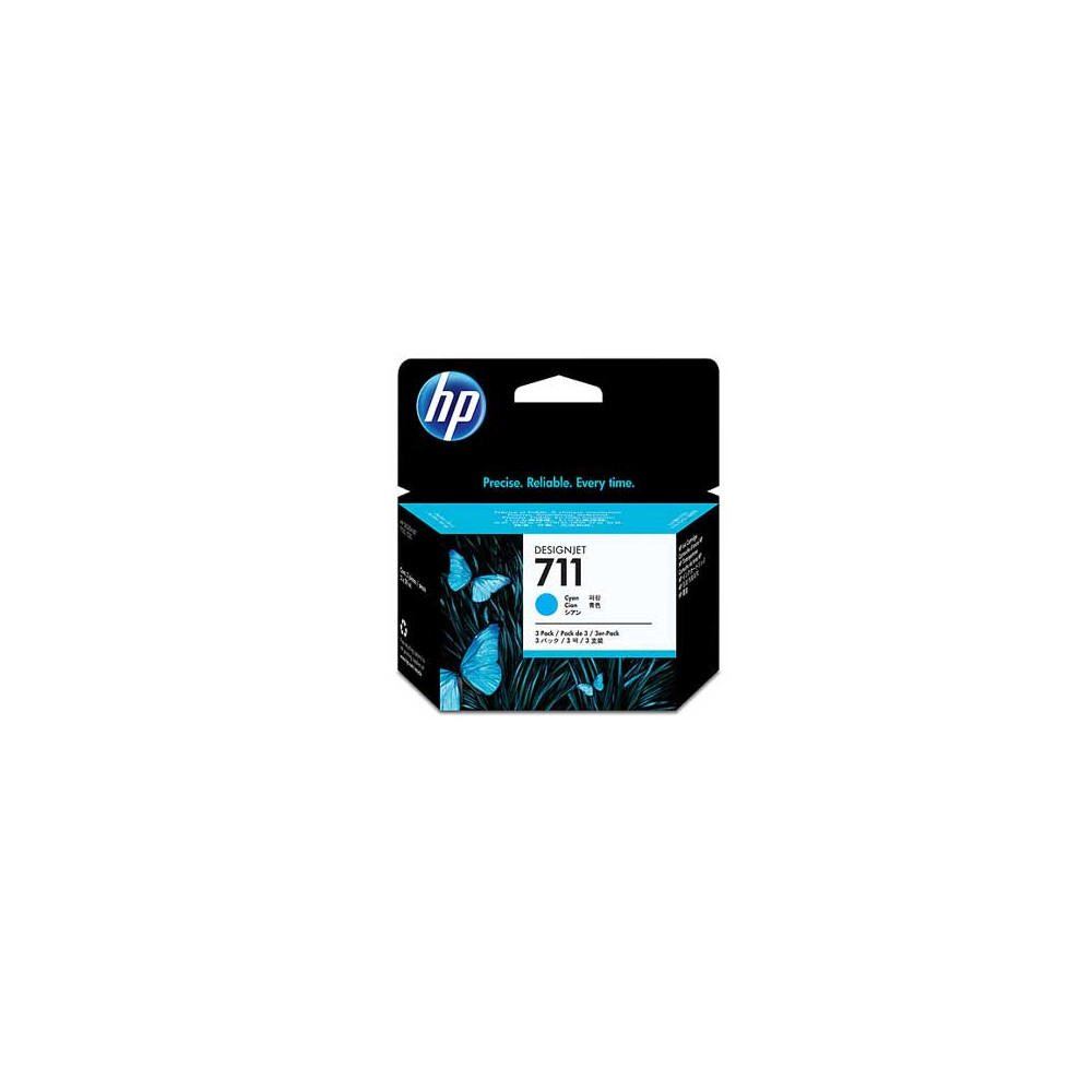 TINTA HP LF 711 CYAN 3PACK DESIGNJET [ CZ134A ]