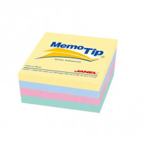 NOTAS ADHESIVAS JANEL MEMO TIP MINI CUBO PASTEL 2X2 C/400 [ 6590202296 ]