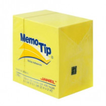 Notas Adhesivas Janel Memo Tip Mini Cubo 2x2 Color Amarillo C/400 Hojas [ 6590202204 ]