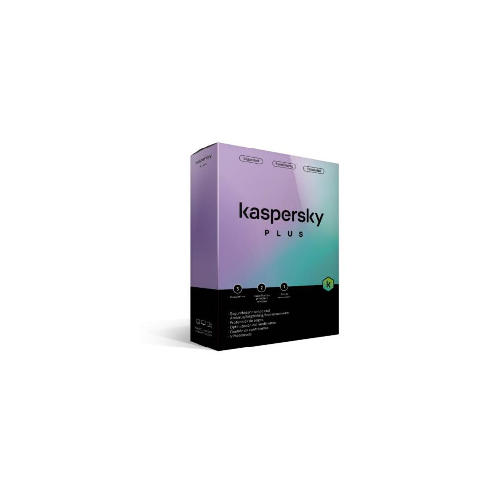 Licencia Antivirus Kaspersky Plus 1 Ao 3 Dispositivos [ KL1042Z5CFS-22 ]