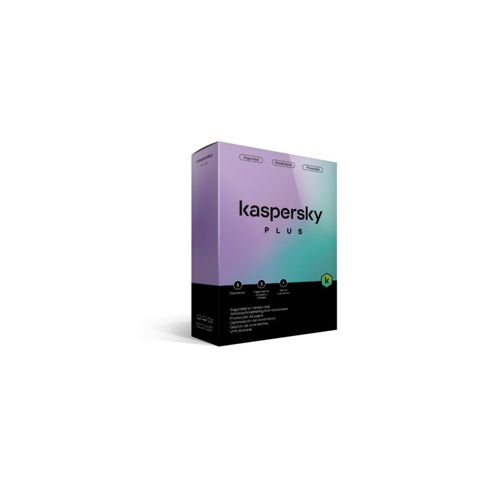 Licencia Antivirus Kaspersky Plus 1 Ao 5 Dispositivos [ KL1042Z5EFS-22 ]