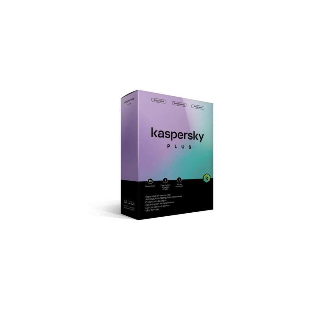 Licencia Antivirus Kaspersky Plus 1 Ao 10 Dispositivos [ KL1042Z5KFS-22 ]