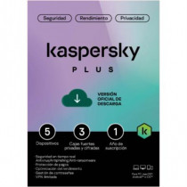 Licencia Antivirus ESD Kaspersky Plus 1 Ao 5 Dispositivos 3 Cuentas KPM [ KL1042ZDEFS ]