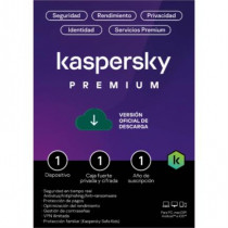 Licencia Antivirus ESD Kaspersky Premium 1 Ao 1 Dispositivo 1 Cuenta KPM [ KL1047ZDAFS ]