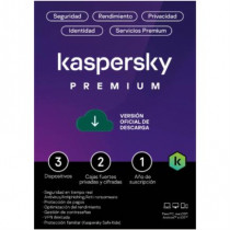 Licencia Antivirus ESD Kaspersky Premium 1 Ao 3 Dispositivos 2 Cuentas KPM [ KL1047ZDCFS ]