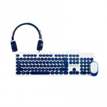 Kit Almbrico Perfect Choice Farben 3 en 1 para Nios Teclado/Audfonos/Mouse Color Azul [ PC-201731 ]