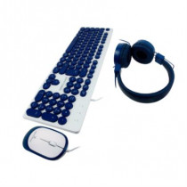 Kit Almbrico Perfect Choice Farben 3 en 1 para Nios Teclado/Audfonos/Mouse Color Azul [ PC-201731 ]