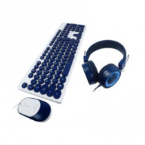 Kit Almbrico Perfect Choice Farben 3 en 1 para Nios Teclado/Audfonos/Mouse Color Azul [ PC-201731 ]