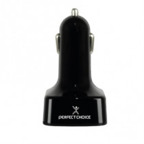 TRANSMISOR BLUETOOTH PERFECT CHOICE  - FM 2 PUERTO USB [ PC-331148 ]