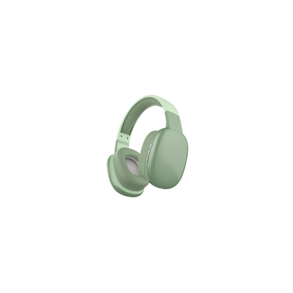 Diadema Inalmbrica Perfect Choice Cloud BT On-Ear Manos Libres Color Verde [ PC-116950 ]