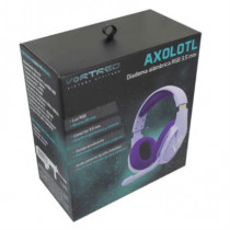 Diadema Vortred Axolotl Gamer Inalmbrica RGB 3.5mm Color Morado [ V-930631 ]