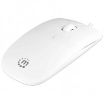 Mouse Manhattan Silhouette ptico USB 1000 ppp Color Blanco [ 178815 ]