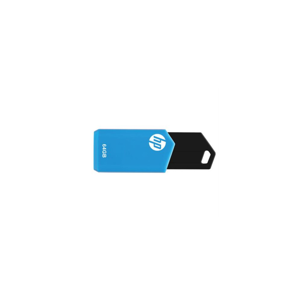 Unidad de Memoria Flash USB PNY HP v150w 64GB Color Azul USB 2.0 [ P-FD64GHPV150W-GE ]