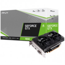 Tarjeta de Video PNY GeForce GTX1650 4GB Dual Fan GDDR6 PCIe 3.0 1xHDMI 1xDP 1xDVI-D [ VCG16504D6DFXPB1 ]