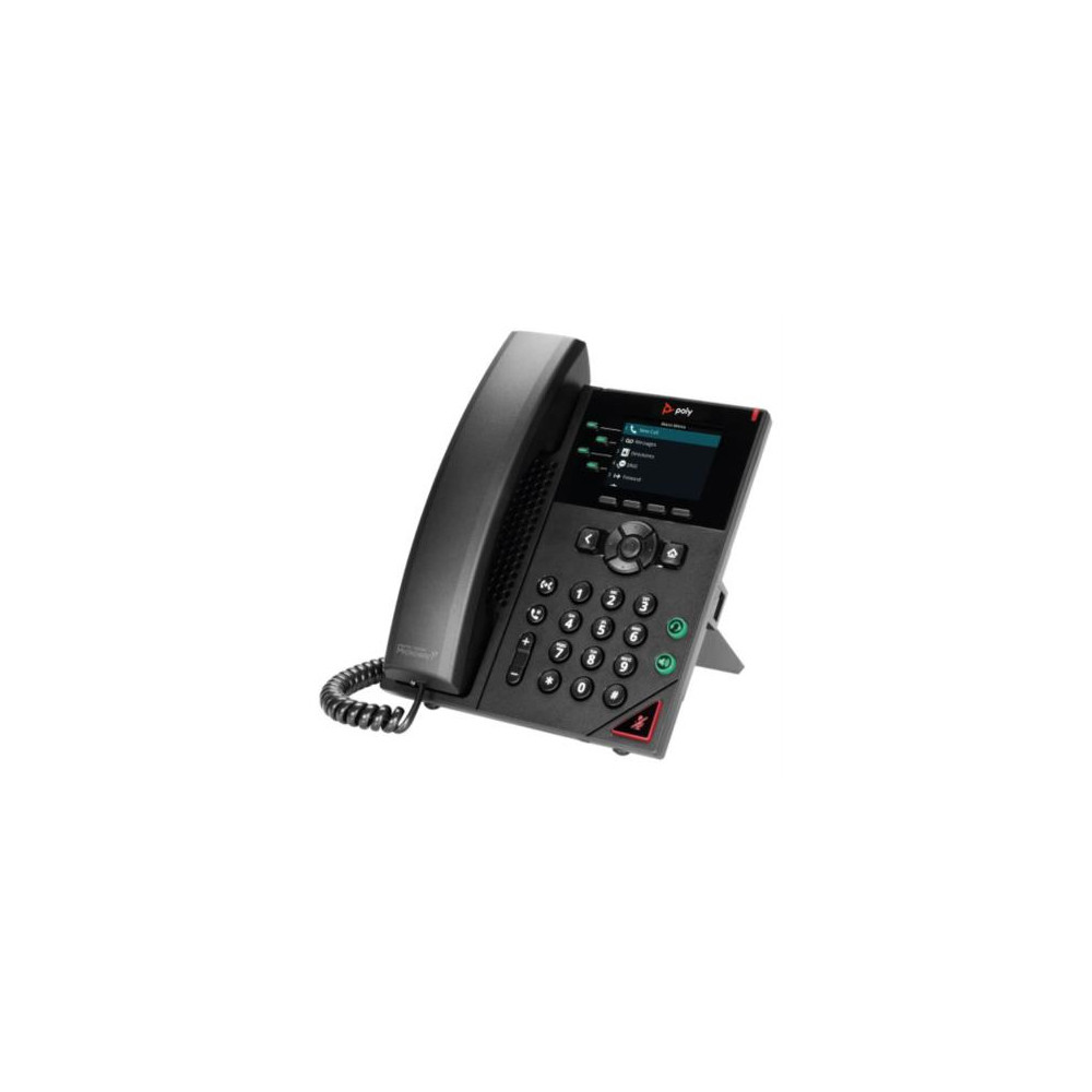 Poly Telefono IP VVX 250 de 4 lineas y habilitado para PoE [ 89B62AAAC3 ]