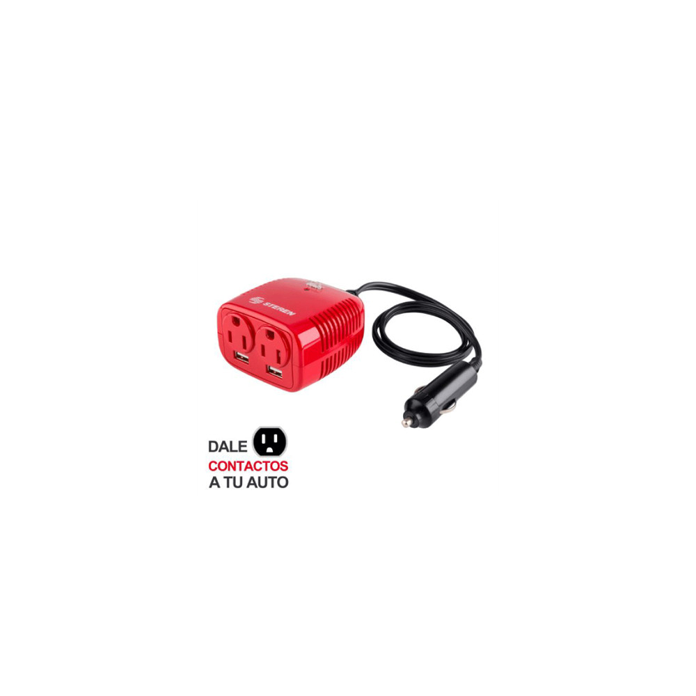 Inversor de Corriente Steren Automotriz 12Vcc a 110Vca 150W [ INV-150 ]