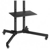 Soporte Steren Mvil para TV 19" a 83" Con Repisa Soporta Hasta 60kg Color Negro [ STV-150 ]