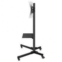 Soporte Steren Mvil para TV 19" a 83" Con Repisa Soporta Hasta 60kg Color Negro [ STV-150 ]