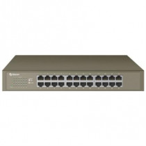 Switch Steren Gigabit Ethernet de 24 Puertos Montaje en Escritorio/Rack [ SWI-124 ]