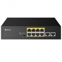 SWITCH ETHERNET STEREN DE 8 PUERTOS POE + 2 UPL [ SWI-210POE ]