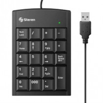 Teclado Numrico Steren USB Extra Plano 19 Teclas Color Negro [ COM-625 ]