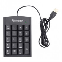 Teclado Numrico Steren USB Extra Plano 19 Teclas Color Negro [ COM-625 ]