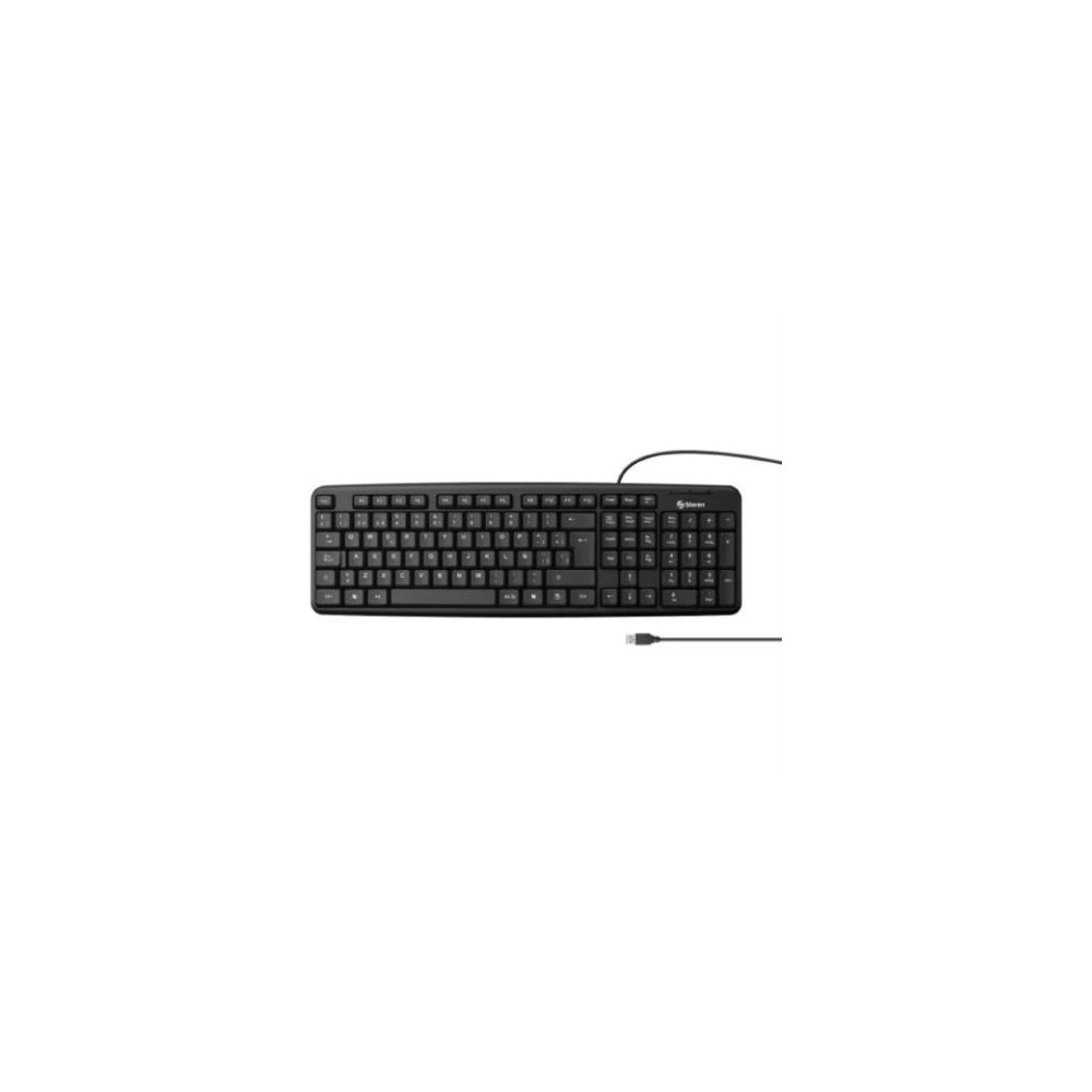 Teclado Steren Almbrico USB con 105 Teclas Color Negro [ COM-624 ]