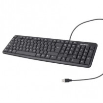 Teclado Steren Almbrico USB con 105 Teclas Color Negro [ COM-624 ]