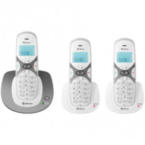 Telfono Inalmbrico Steren DECT 6.0 con 2 Extensiones Adicionales [ TEL-2492 ]