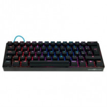 Teclado Mecnico Game Factor KBG560 RGB Teclas Extras Blue Intercambiables Blue Switch USB Color Negr [ KBG560-BL ]