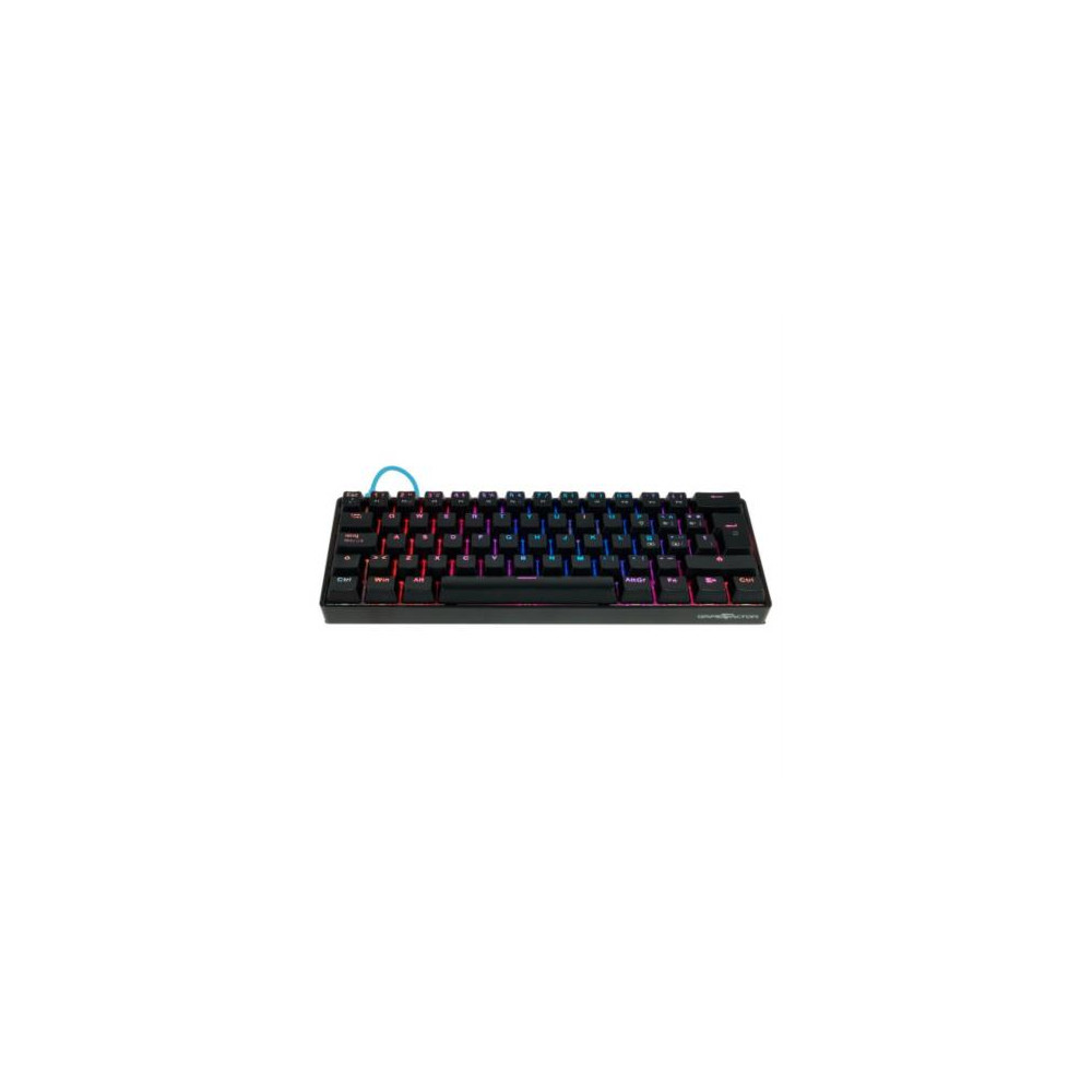 Teclado Mecnico Game Factor KBG560 RGB Teclas Extras Blue Intercambiables Blue Switch USB Color Negr [ KBG560-BL ]