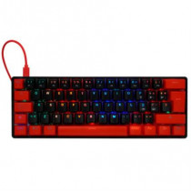 Teclado Mecnico Game Factor KBG560 RGB Teclas Extras Red Intercambiables Red Switch USB Color Rojo [ KBG560-RD ]